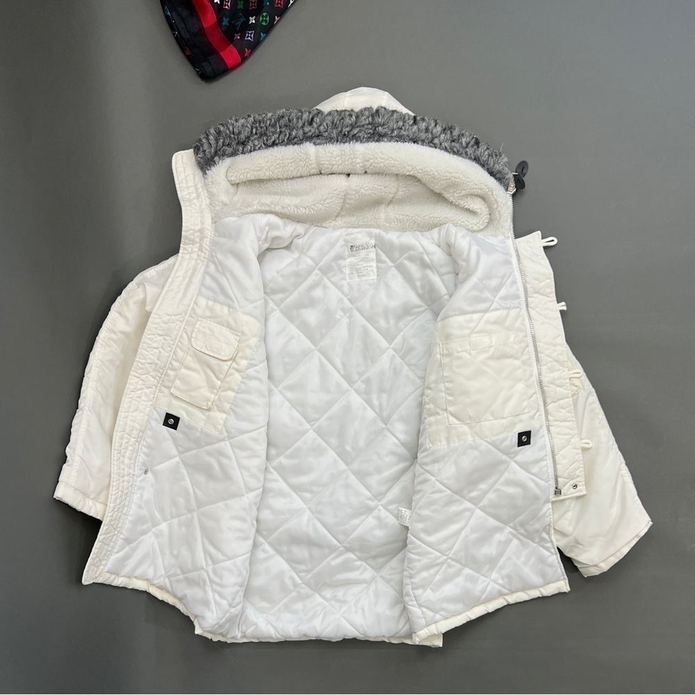 Japanese Military Fur Lined Zip Puffer Flight Jacket - Picture 5 of 16